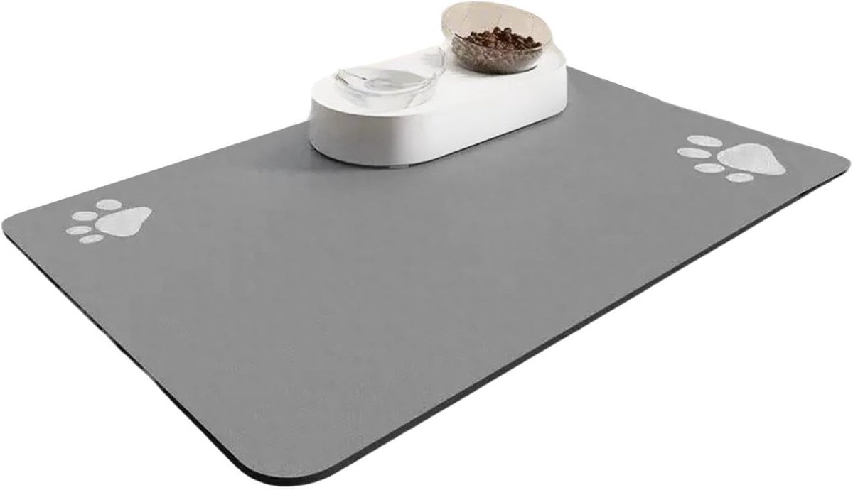 Voermat voor huisdieren,Voedingsmat voor huisdieren Antislip Sneldrogend | Kattenvoermat voor rommelige drinkers