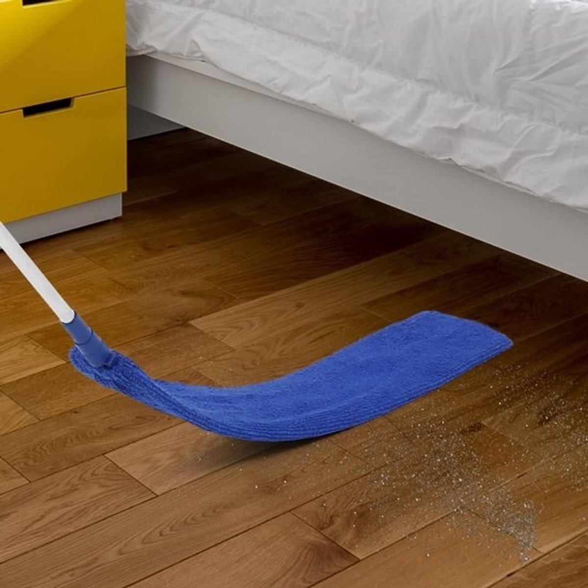 Rekbare plumeau met telescoopstang en microvezel doek voor stofreiniging