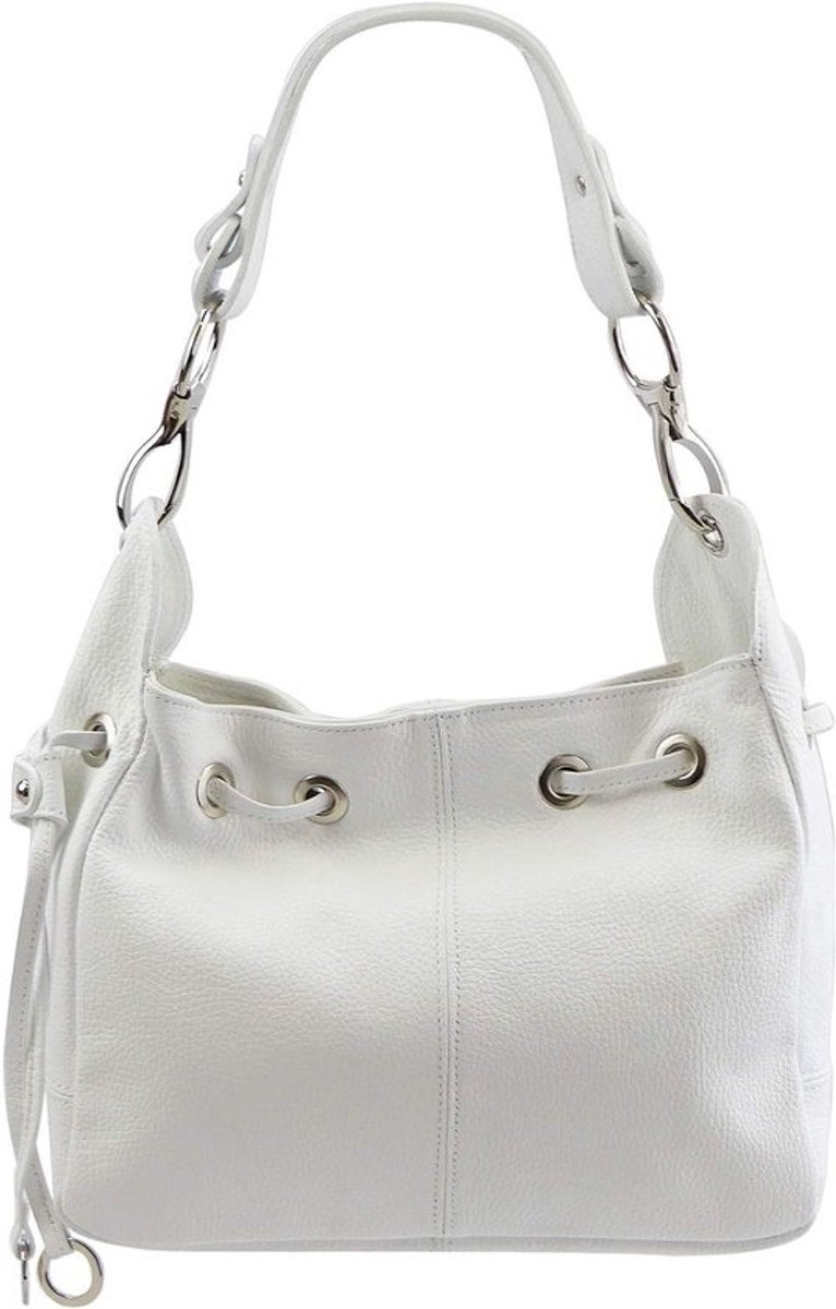 Schoudertas Handtas - Leren Tas - Dagelijks Gebruik - Handgemaakt in Italië - 31x25cm - Bruin
