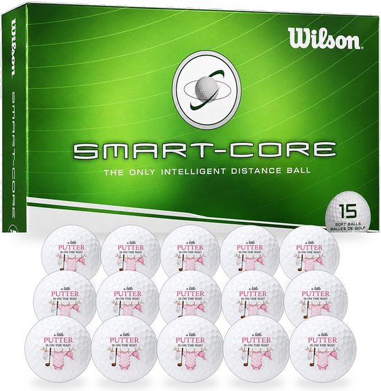 Golfballen Baby Girl - Geboorte Golf Cadeau - 15 stuks - Wilson - Bedrukte Golfballen van Wilson — afbeelding 5