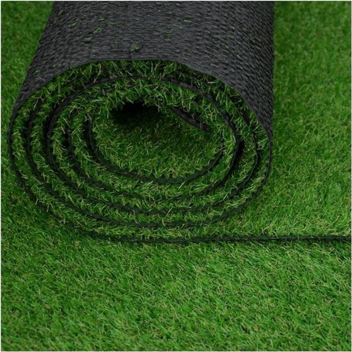 Kunstgras voor Balkon en Tuin - Weerbestendig Grastapijt per Meter met Drainage en Natuurlijk Uiterlijk