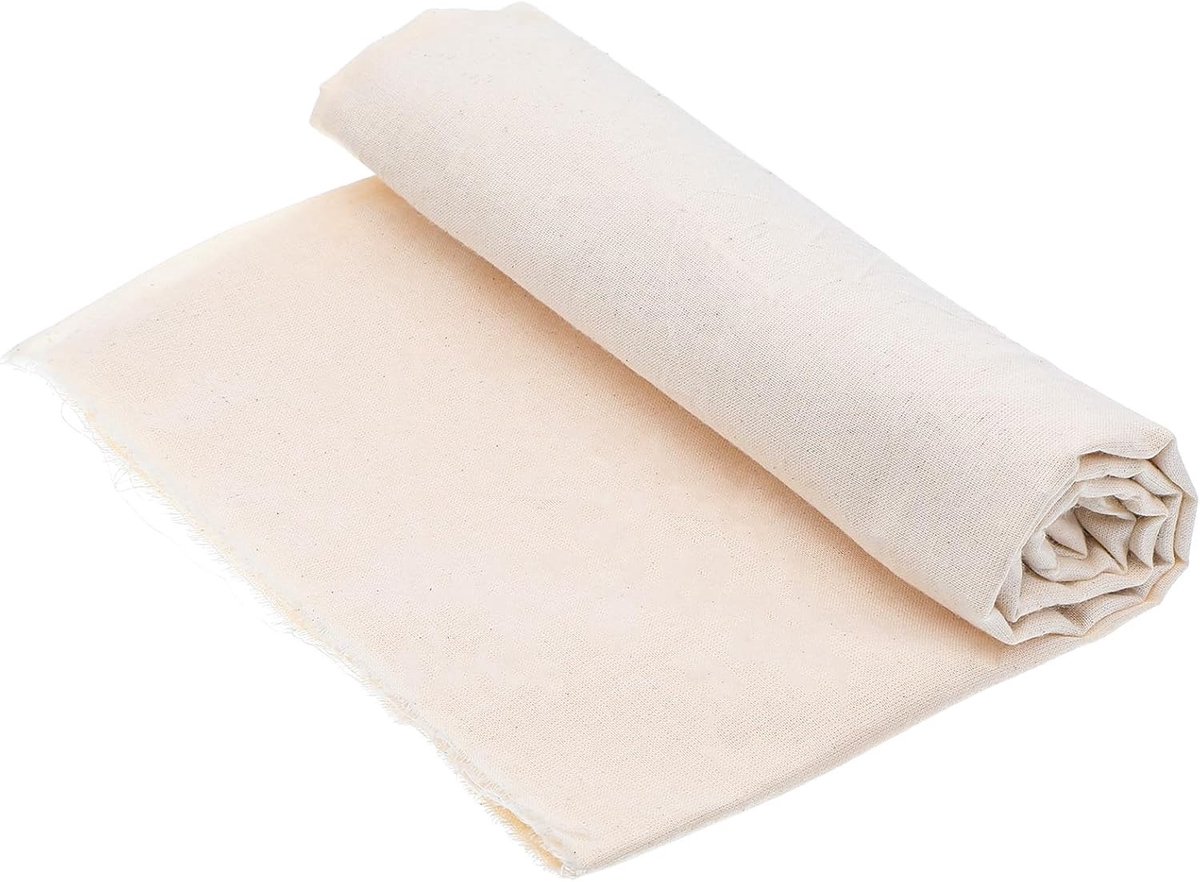 Katoenen stof pakket - Beige - 160 x 50 cm - Zachte ademende katoenen stof - Voor borduren, naaien en DIY