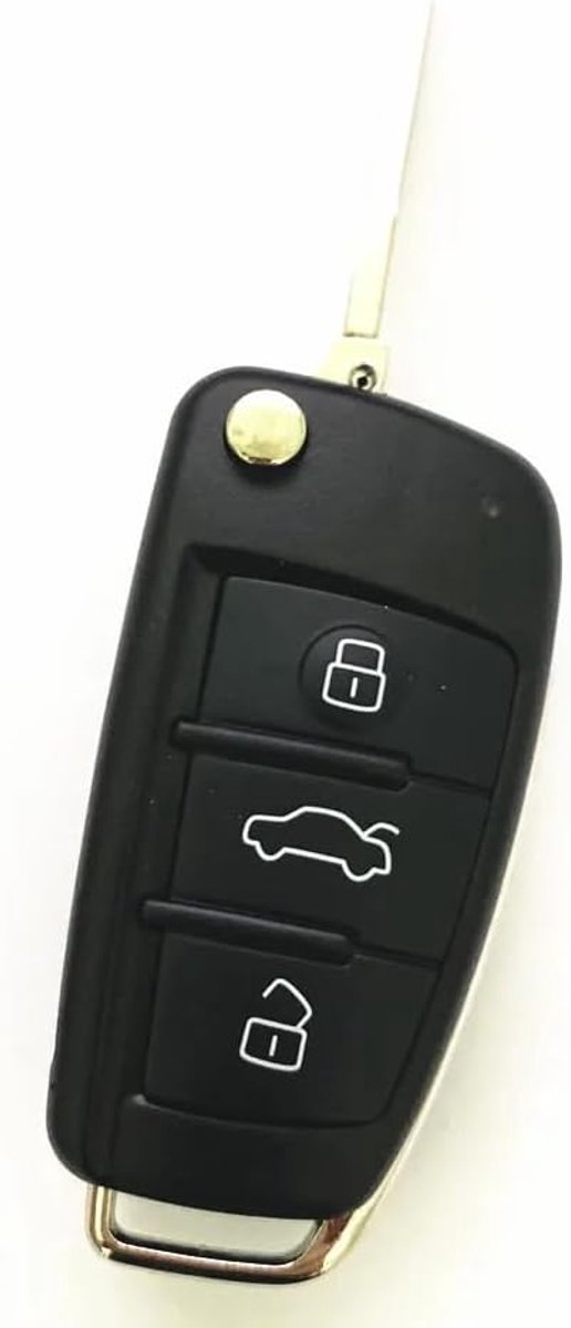 3 toetsen autosleutel behuizing voor Audi A3 A4 A6 A6L A8 TT Quattro Q7 S6 | Smart Key autosleutel, ongesneden lemmet