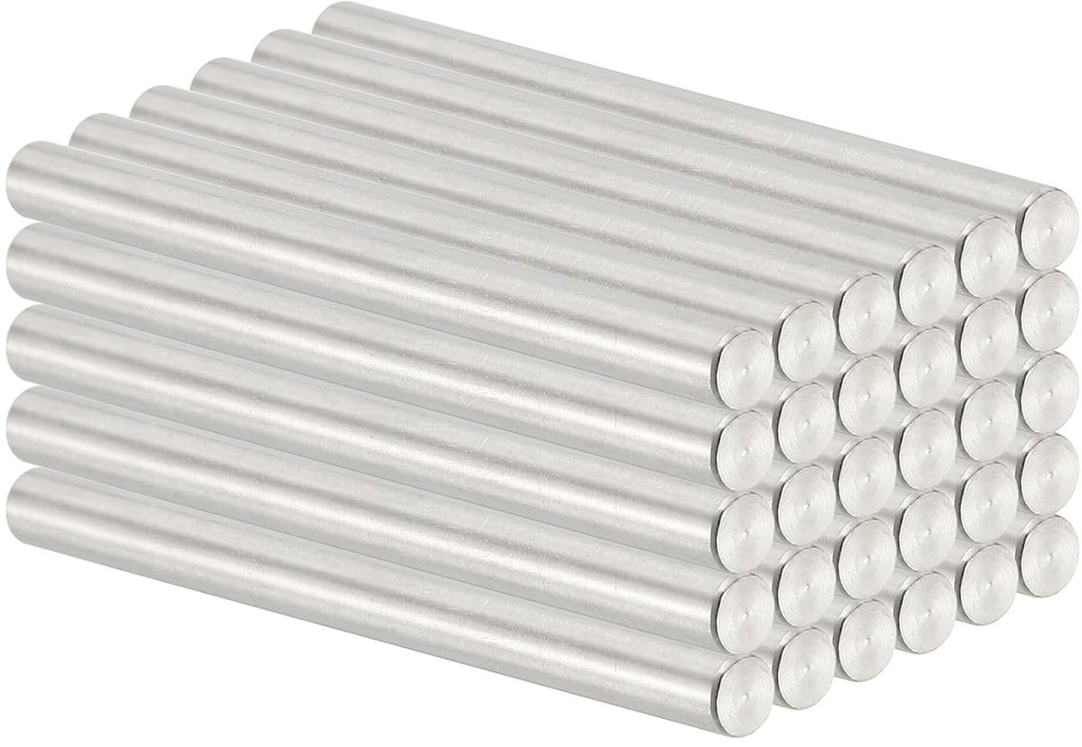 4mm x 50mm RVS Pennen - 30 Stuks - Voor Ondersteuningsbalken en Metalen Planken Bevestiging, Roestvrij Staal, Silver