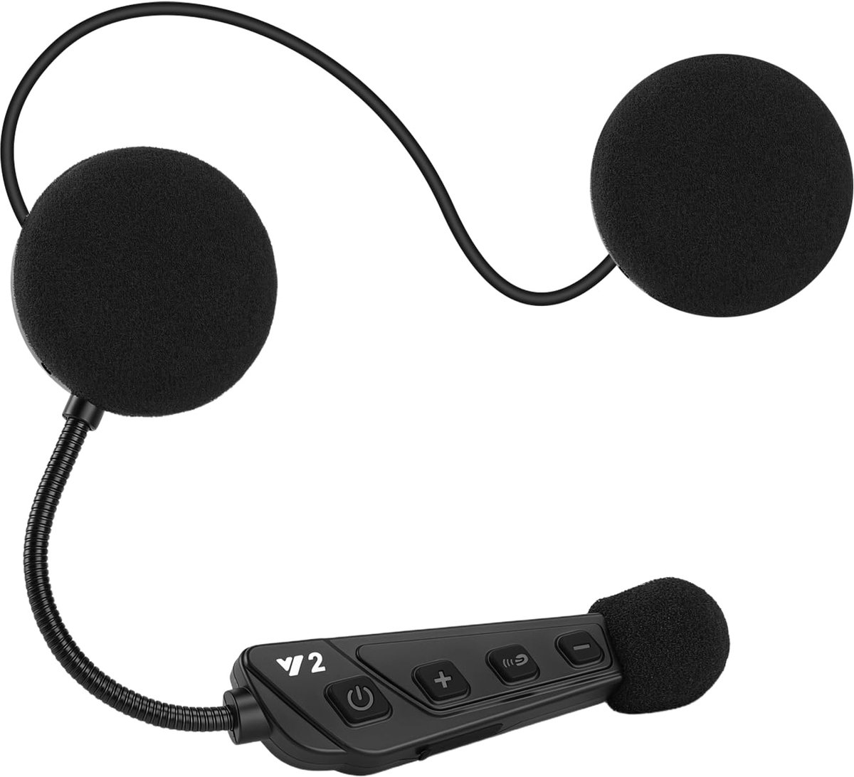 Motorhelm Bluetooth headset - 6.0 Intercom - 500m bereik - ideaal voor fietsen en skiën - Luxento