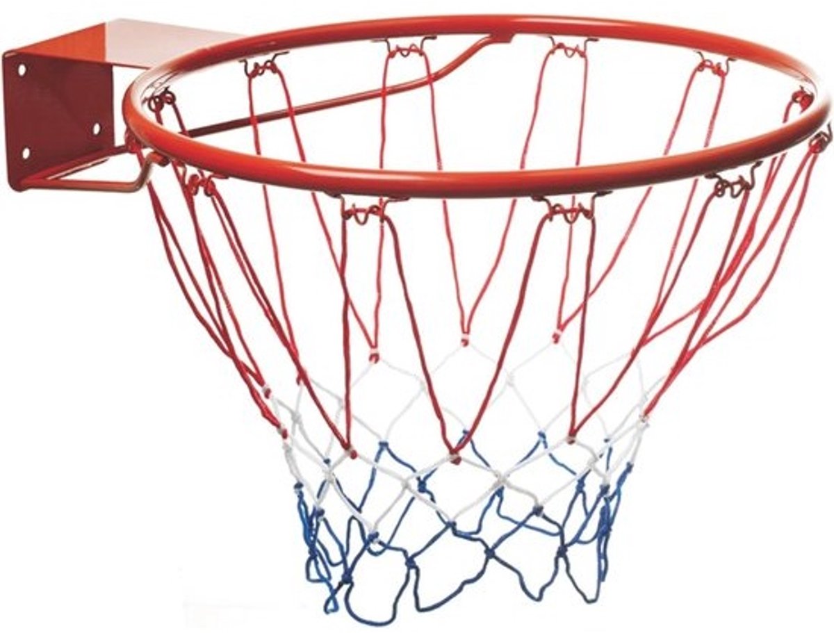 Outdoor basketbalkorf NBA Toys voor kinderen en volwassenen - 18299 inch - metalen ring diameter 45 cm - netkit en bevestigingsschroeven inclusive - rood - normaal