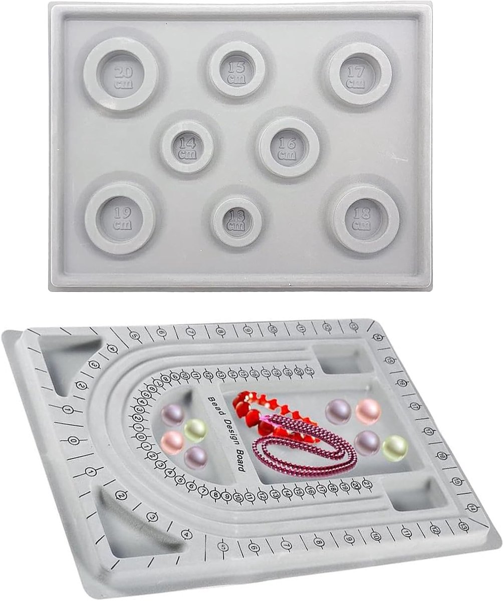 Design Board Kit 2 Stuks Design Bead Board Het Maken Van Sieraden Board Beading Project Diy Craft Tool Armband Ontwerp Gereedschap Voor Het Maken Van Armbanden Kettingen Andere Sieraden