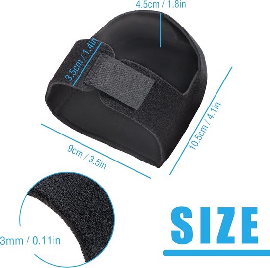 Comfortabele Gel Inlegzolen voor Hielspoor en Hielpijn, Antislip Silicone Hielbescherming, Ondersteuning en Verlichting — afbeelding 4