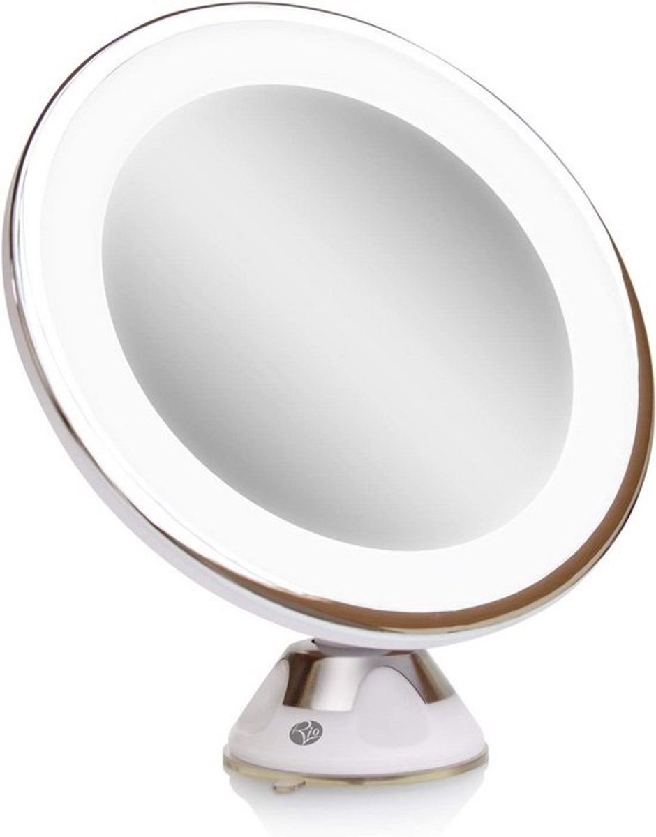 Vergrotende Make-up Spiegel met LED Verlichting en Zuignap