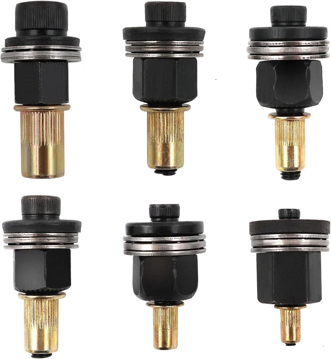 6-delige Rivet Nuts Set voor M3 M4 M5 M6 M8 M10 - Handgereedschap voor Rivet Nuts en Montagewerkzaamheden