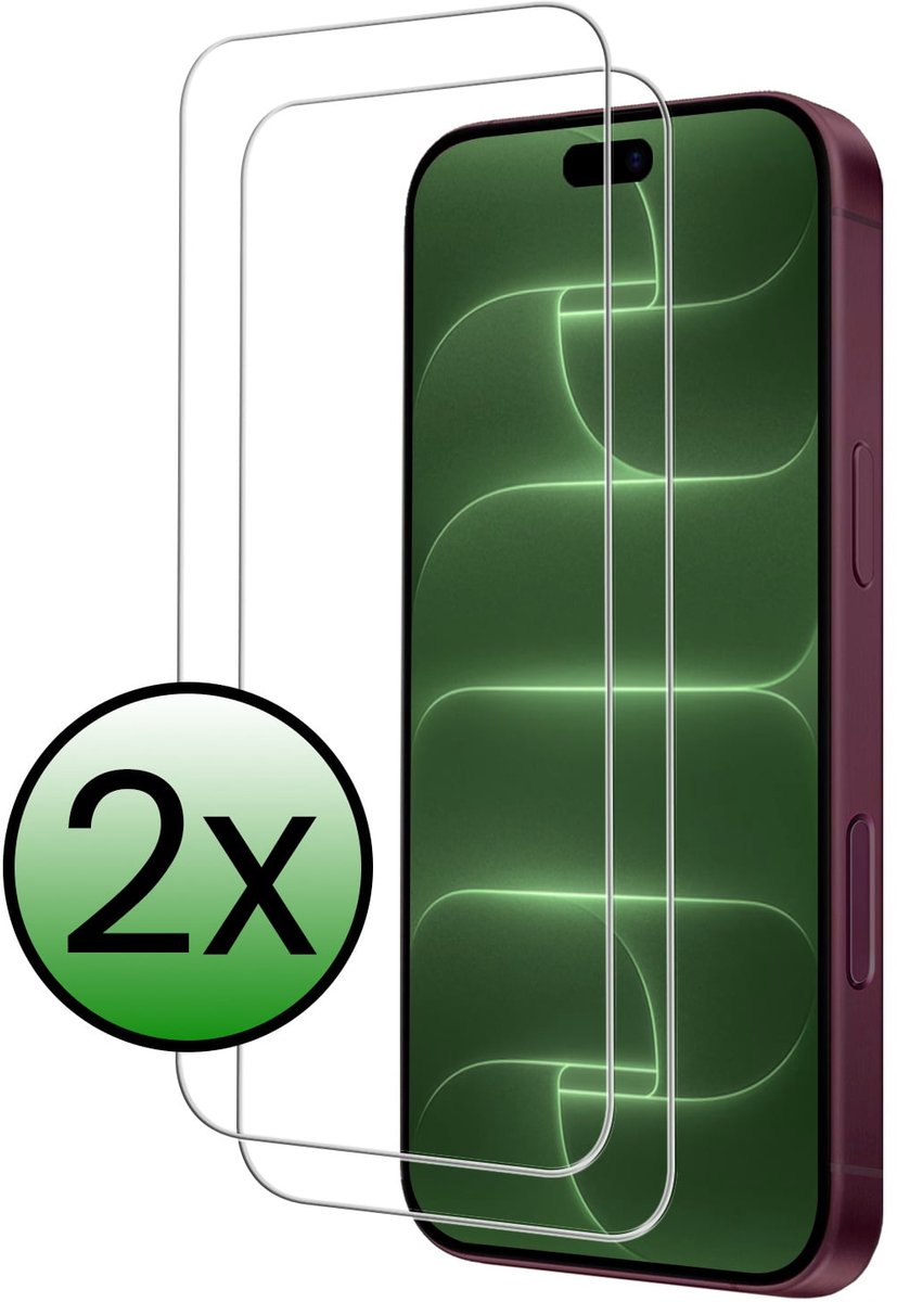 Screenprotector - 2 Stuks Geschikt voor Apple iPhone 18 Pro Max - Volledige Dekking - Beschermglas - Gehard Glas - Tempered Glass - Screen Protector