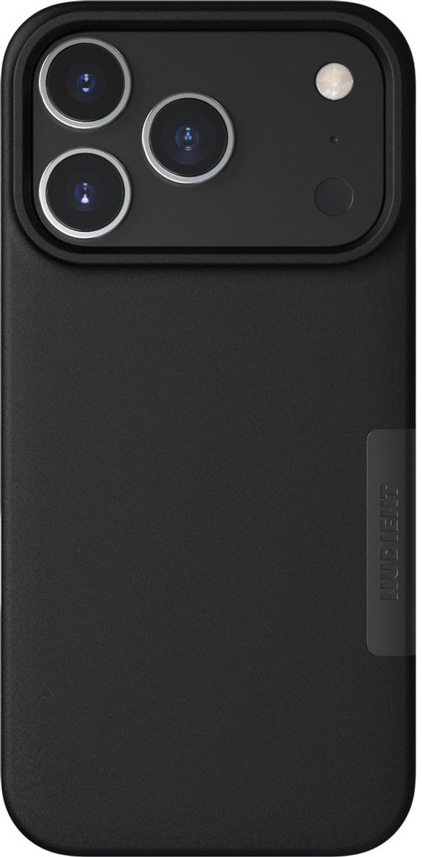 Nudient Thin MagSafe Case geschikt voor Apple iPhone 18 Pro/17 Pro Ink - Zwart