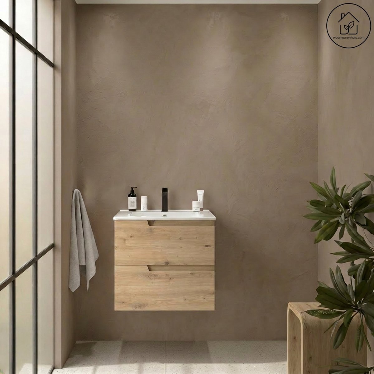 Sanitado Vima Luxe Wastafelkast 60cm Montana Ibon Wastafel