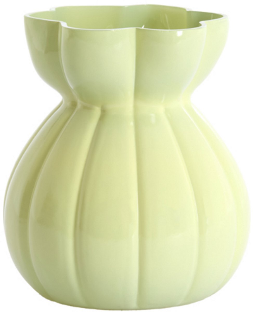Light & Living Vaas BRUNICO - Groen - 17.5x17.5x19 cm