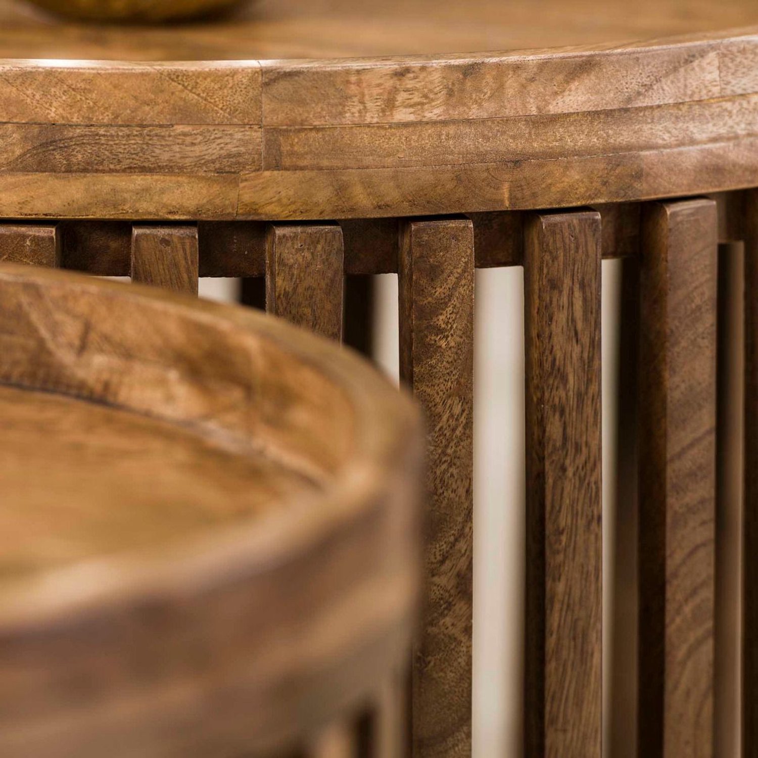 Fraaai Odila salontafel mangohout set van 2 Naturel