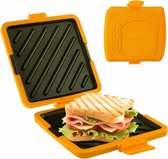 Sandwichbroodrooster - elektrische bakplaat 10 inch met antiaanbakpan en draagbaar ontwerp | keukenbroodpers voor thuis, appartement, slaapzaal en snacks