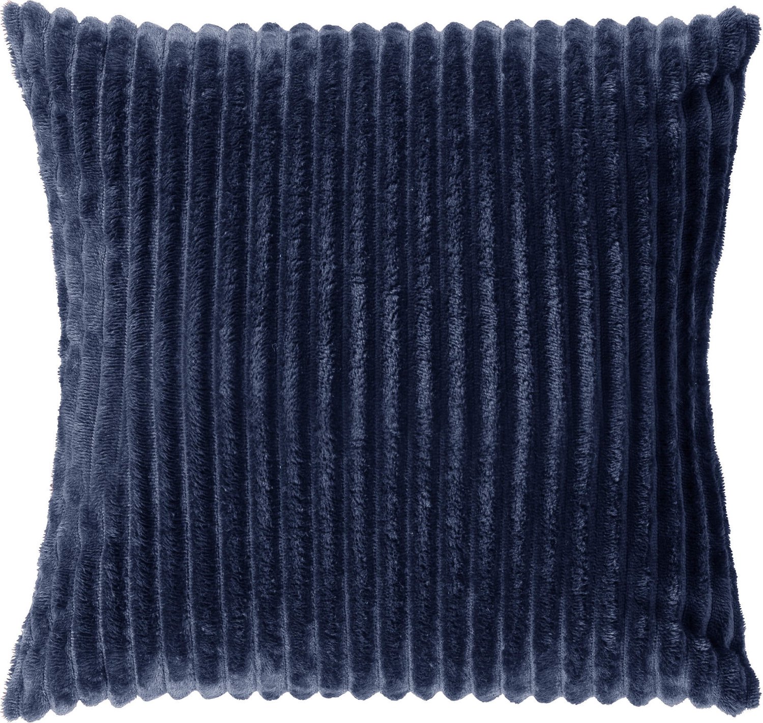 Dutch Decor MART - sierkussen 45x45 cm - zacht ribfluweel - gerecycled - Insignia Blue - blauw - Inclusief binnenkussen - Luxe kussens voor woonkamer & bank Donkerblauw