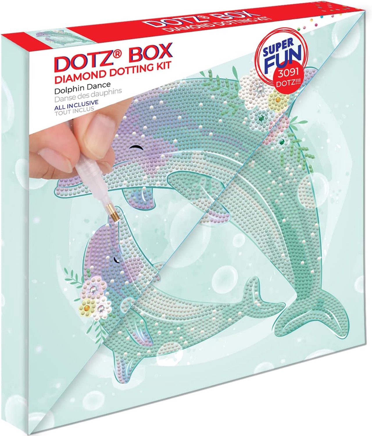 Diamant Schilderen Box Set Dolfijnen - Knutselpakket voor Kinderen & Beginners