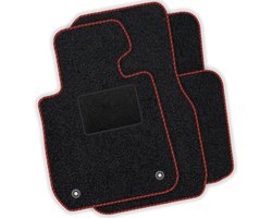 Moltico Carmats - AL010 - Dywaniki welurowe - Alfa Romeo Giulia 2016 - Czerwona lamówka