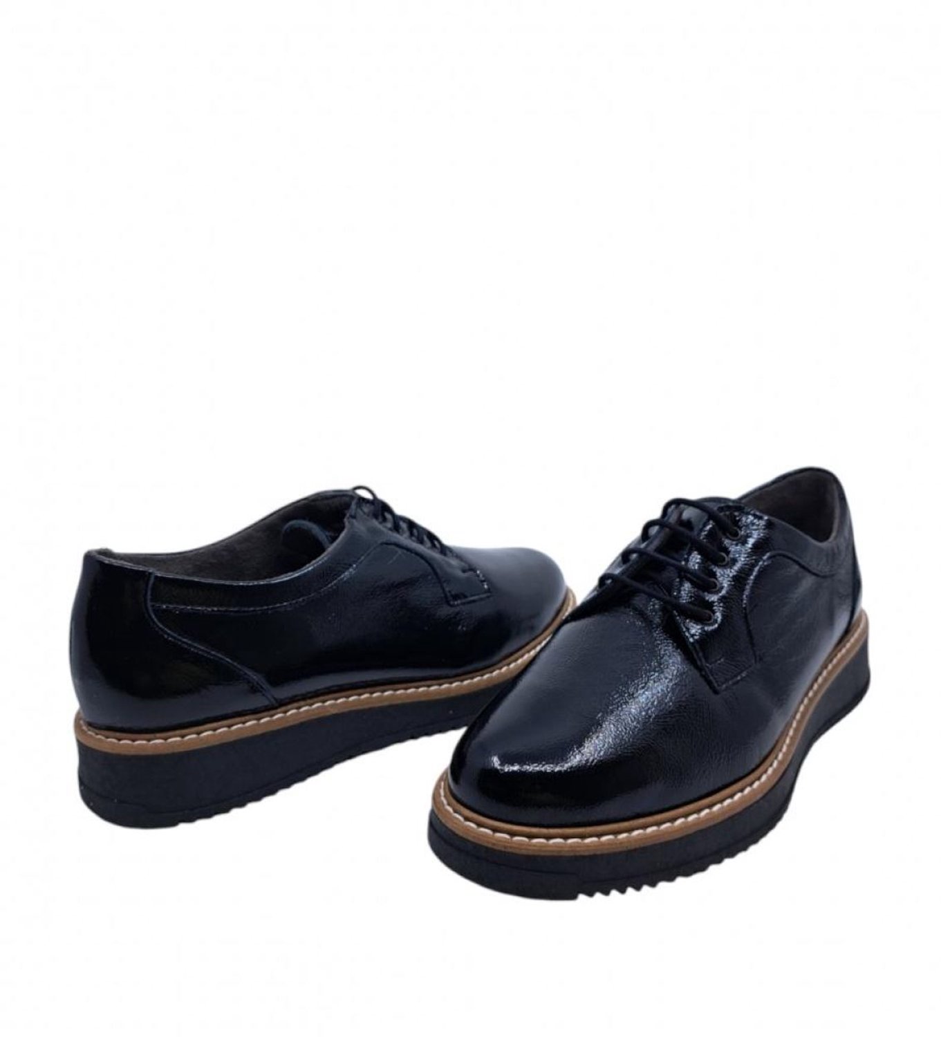 Pitillos Veterschoenen - Pitillos blucher negro veterschoen