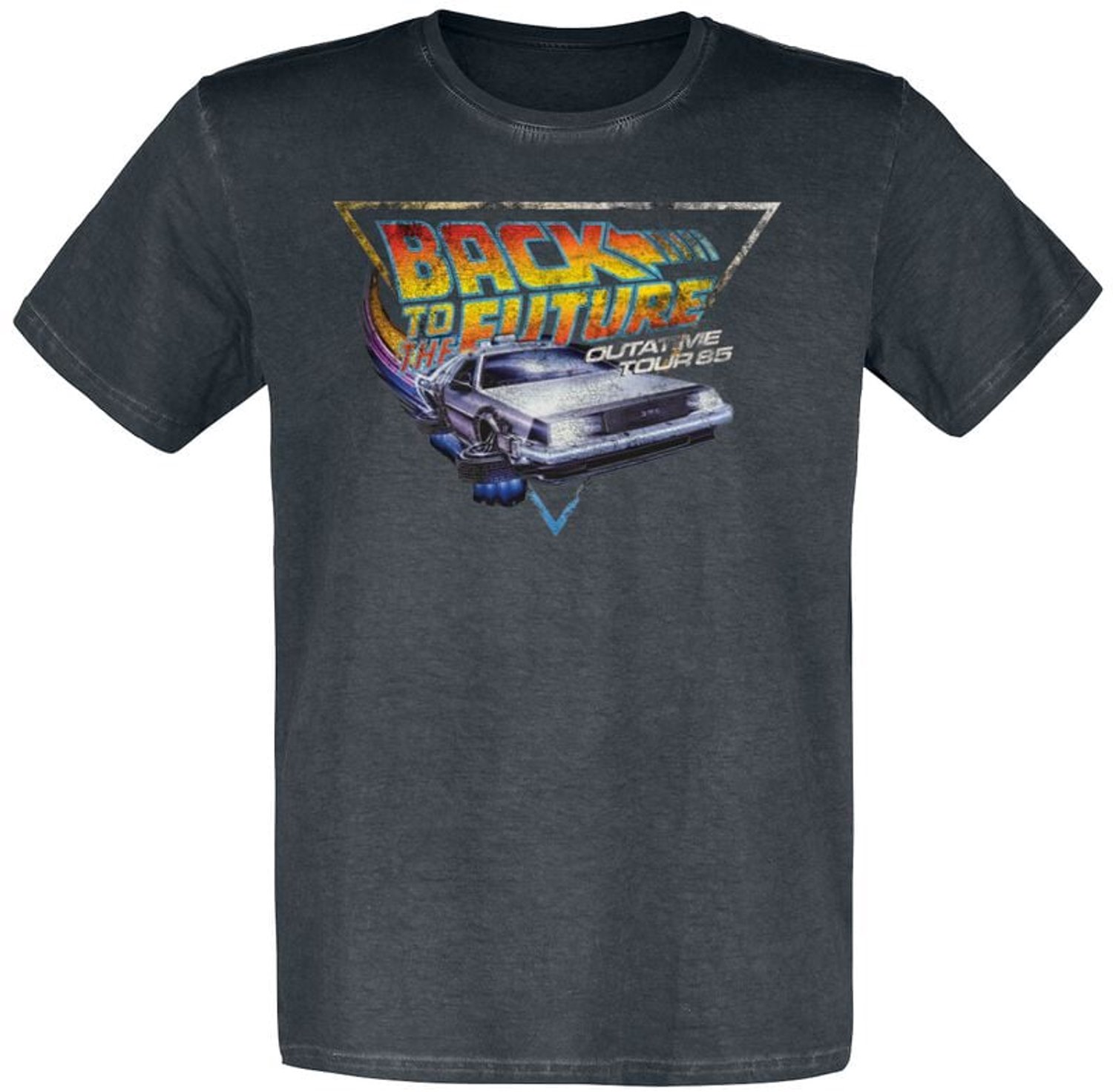 Back To The Future Outatime Tour 85 Heren T-shirt - zwart - S