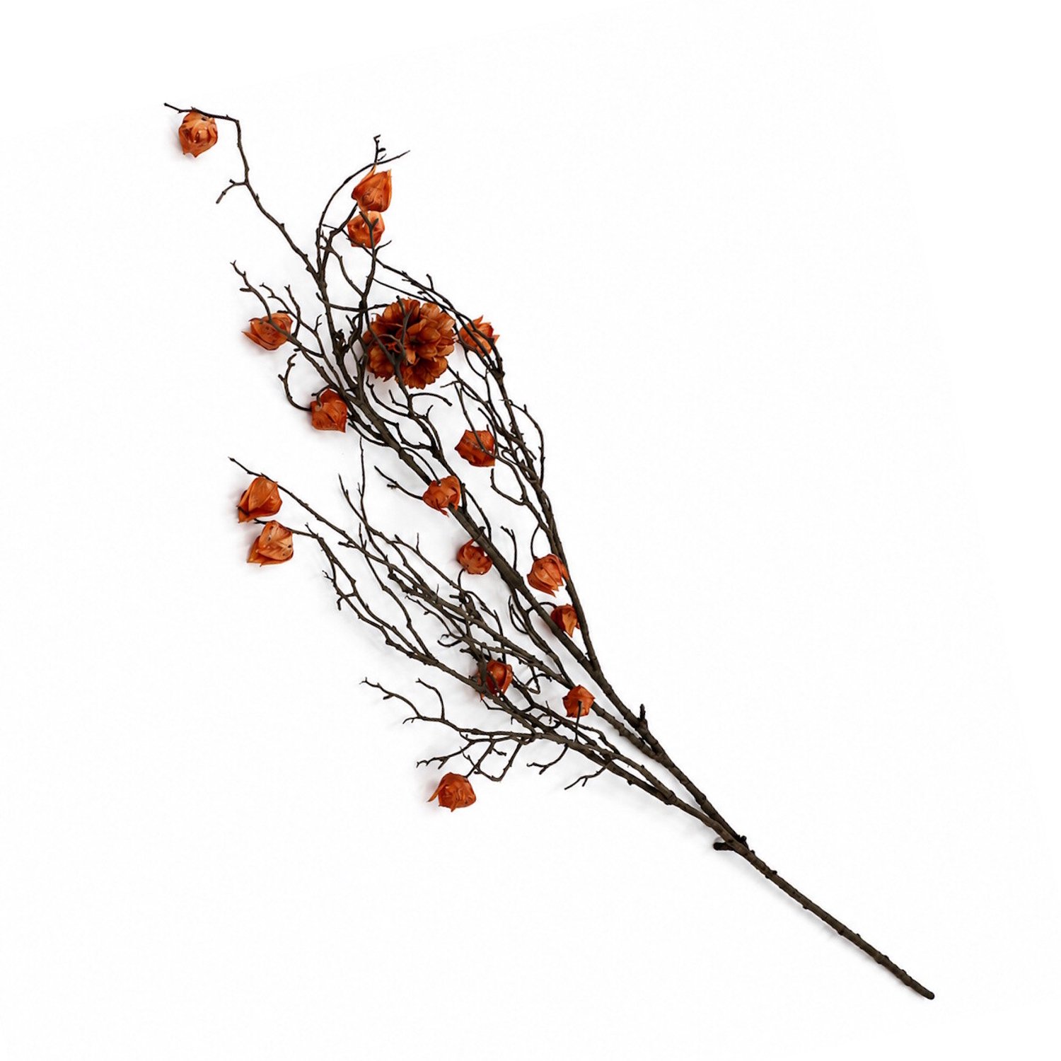 Kunsttak Hortensia 135cm oranje