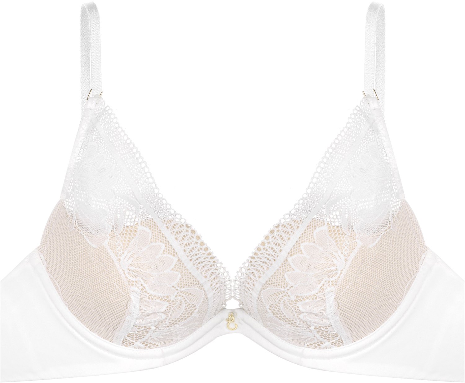 ESOTIQ Nathalie - Push-upbeha - 65G - Kant - Uitneembare vulling Krem