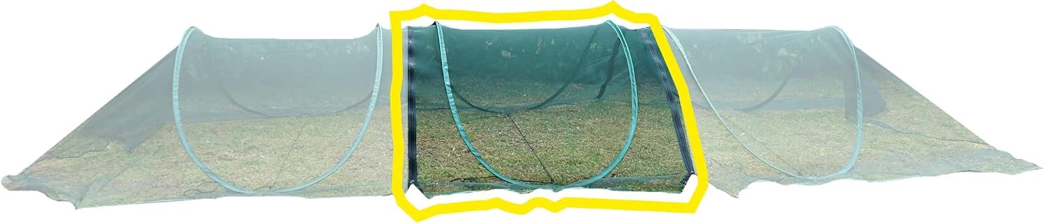 Plantunnel 100 cm - groen netmateriaal - modulair uitbreidbaar - bescherming tegen vogels en knaagdieren - ServiceTopper