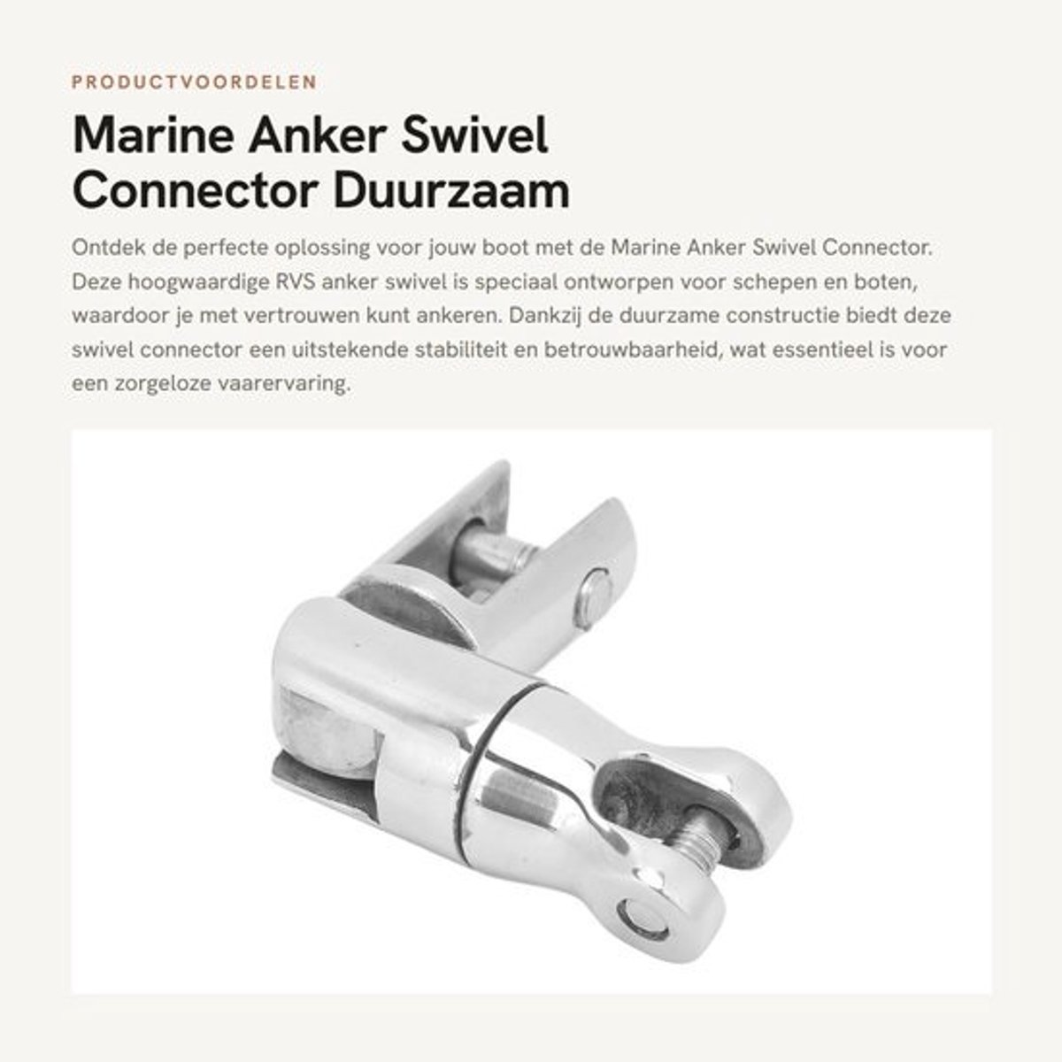 Dailygoody - Marineankerwartelverbinder - Duurzaam en sterk