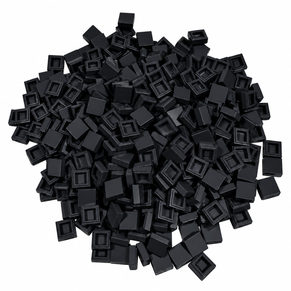 400 Bouwstenen 1x1 tile | Zwart | Compatibel met Lego Classic | Keuze uit vele kleuren | SmallBricks