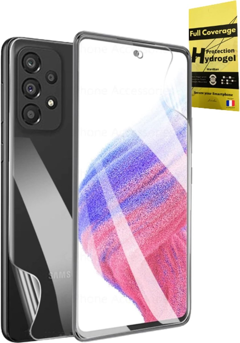 [2 stuks voor Samsung Galaxy S22 Plus – 2 hydrogel beschermfolies voor en achter 3D met vingerhouder voor selfie | stootvast | beschermhoes compatibel | zachte TPU-beschermfolie