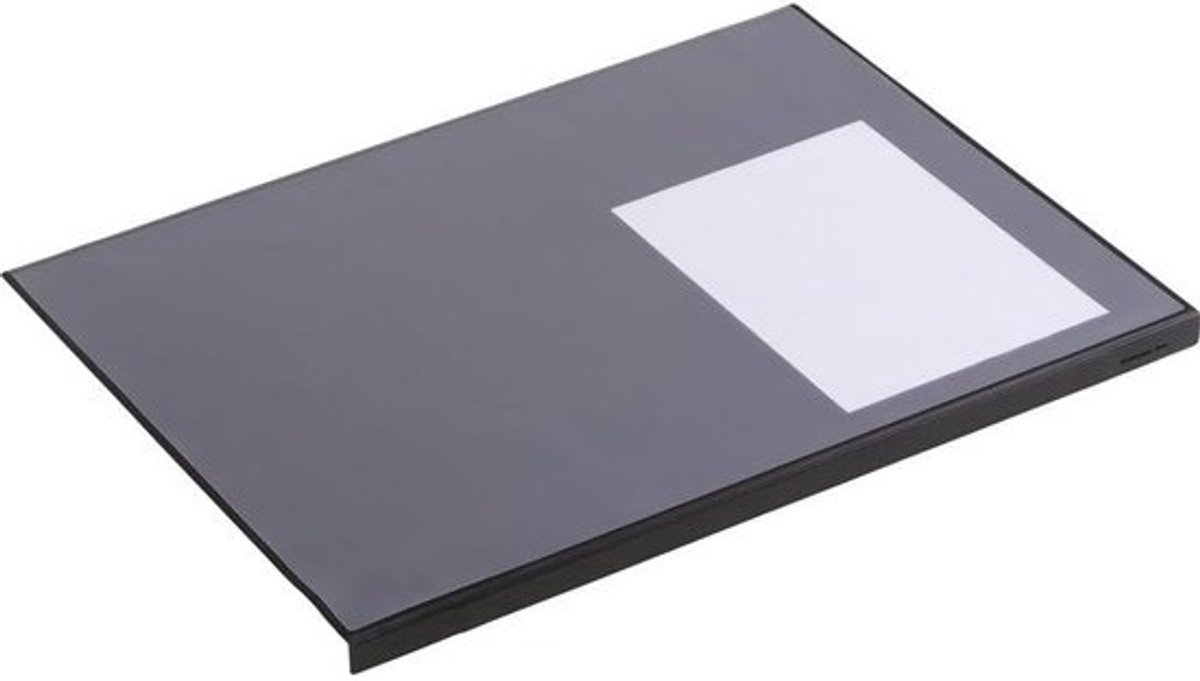 Schrijfonderlegger - Met randbescherming - 650 x 500 mm - Zwarte uitvoering