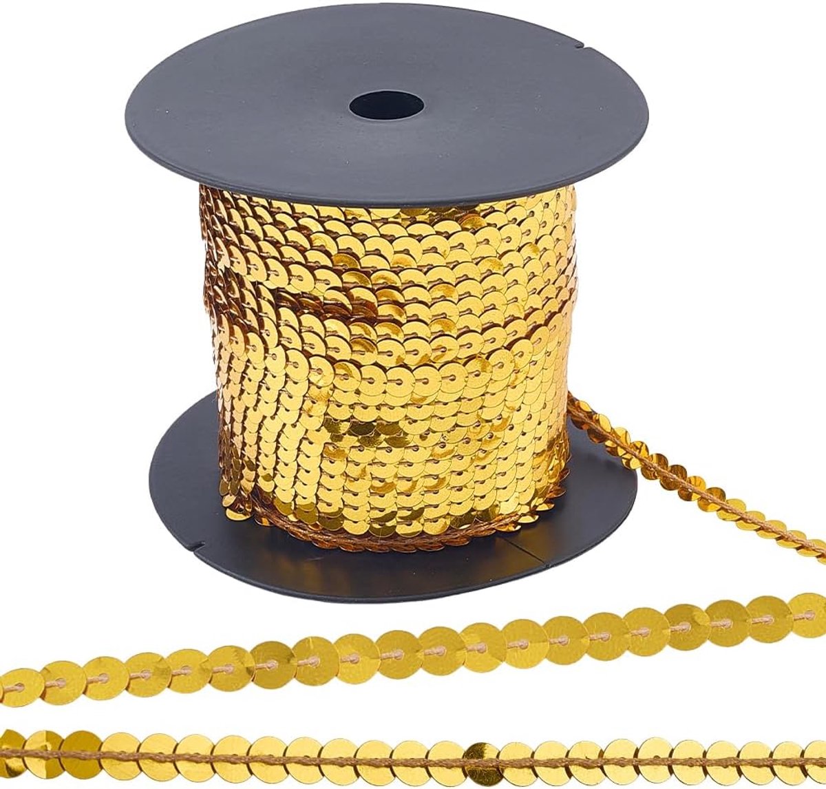 Paillettenlint Plastic platte ronde paillettenstrook Spangle glitter paillettenkoord Rollint voor naaien Kleding maken Huisfeestdecoratie DIY-knutselbenodigdheden