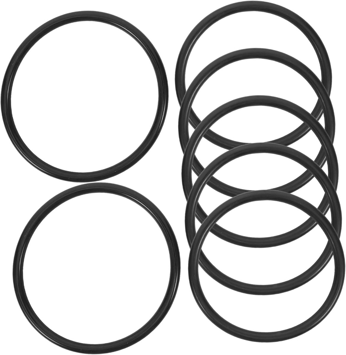 7 Stuks Delige Duurzame Rubberen Ringen voor Meditatieve Klankschalen Verschillende voor Perfecte Pasvorm Lichtgewicht Draagbaar voor Thuis of Onderweg Gebruik