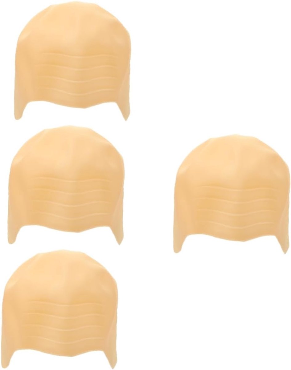 4 Stuks Halloween Kostuum Accessoire Make-up Siliconen Kale Muts Kale Muts Voor Volwassenen Cosplay e