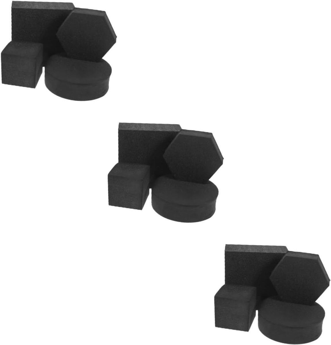 Jojofuny 3 Sets Marmeren Rekwisieten Voor Fotografie Geometrische Kubusfoto-rekwisieten Van Schuim Witte Fotoachtergrond 4 Stuks * 3