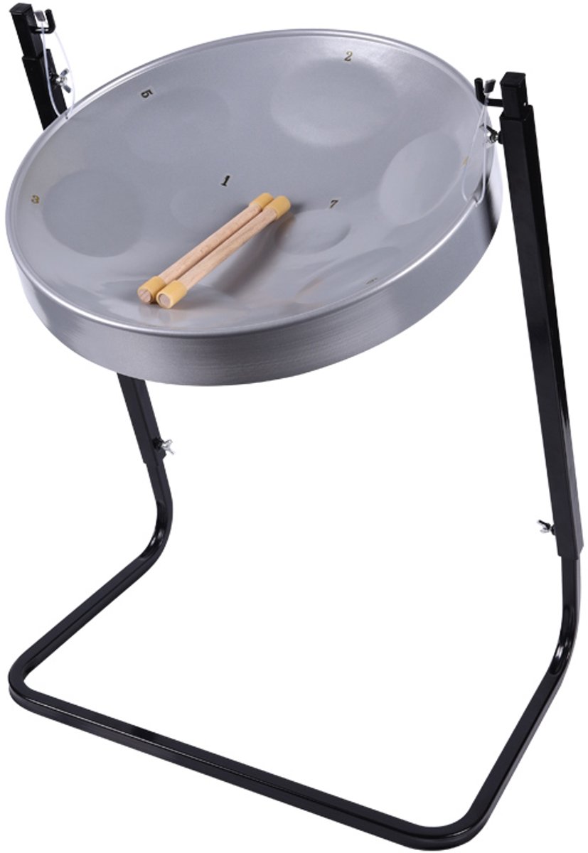 16 inch G-mineur Trinidad steel drum, handgemaakt slaginstrument met verstelbaar statief
