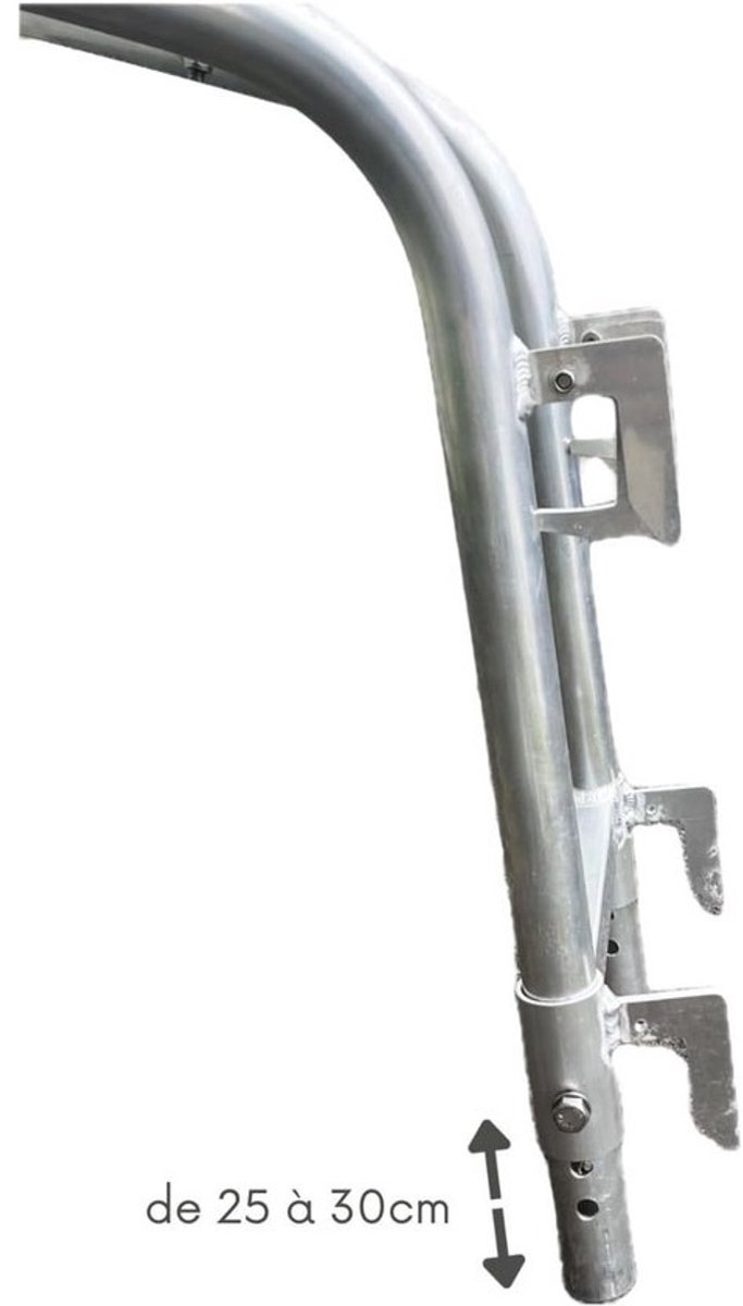 Verstelbare telescopische wandafstandhouder voor ladder - 0,45 tot 0,70 m