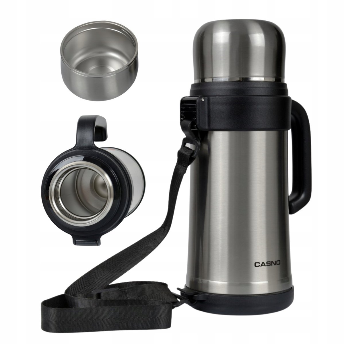 RVS Thermoskan met Beker - 1.8L - Lange Warmtebehoud