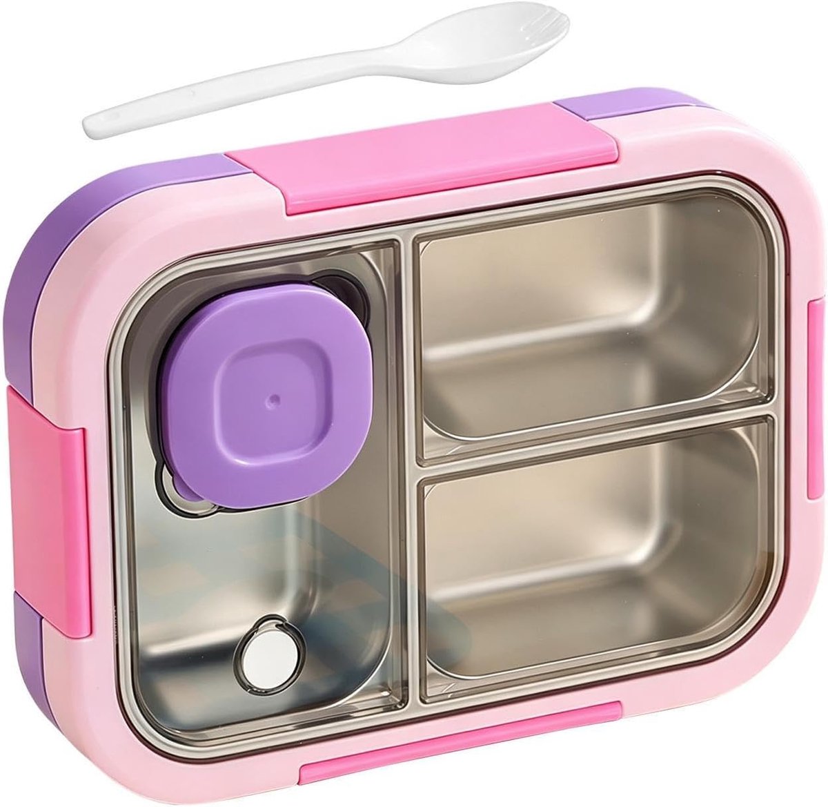 Lunchbox 720ml Lekvrij Multi-Compartiment Roestvrij staal