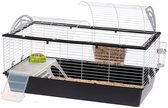 Ferplast Knaagdierenkooi Voor Konijnen en Cavia's - Van Metaal - Met Accessoires - 119 x 58 x h 60 cm