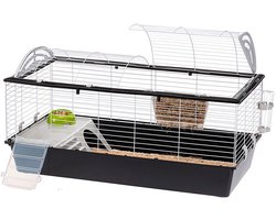 Ferplast Knaagdierenkooi Voor Konijnen en Cavia's - Van Metaal - Met Accessoires - 119 x 58 x h 60 cm