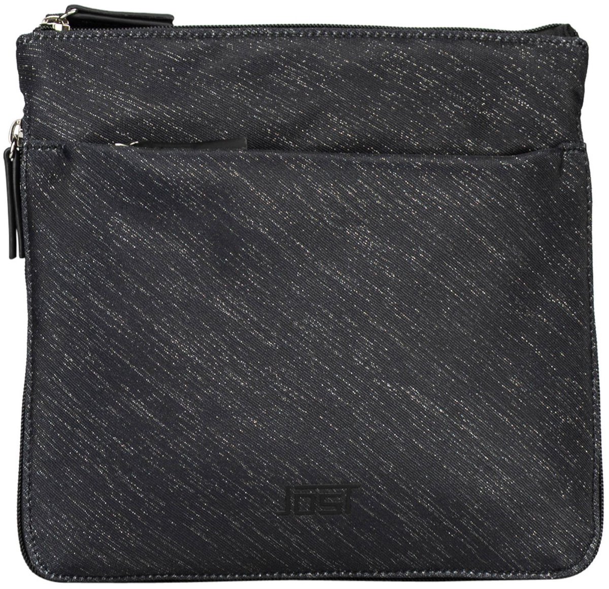 JOST schoudertas Bergen Shoulder Bag Metalic zwart