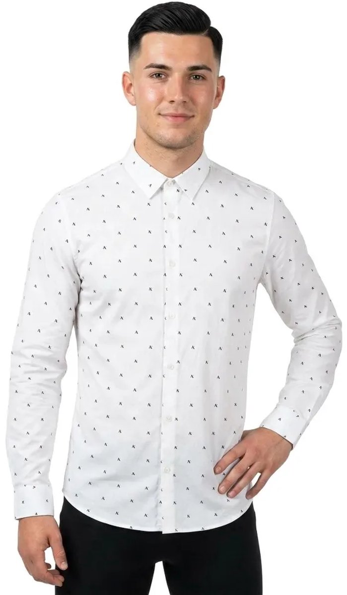 Armani Exchange Xm000625_af13184 Overhemd Met Lange Mouwen Wit XL Man