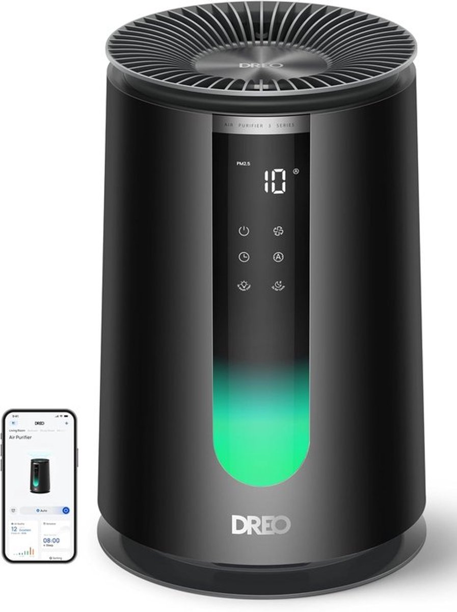 Luchtreiniger Slaapkamer - 195 m³/h Cadr - HEPA-filter 3-in-1 - Pm2,5