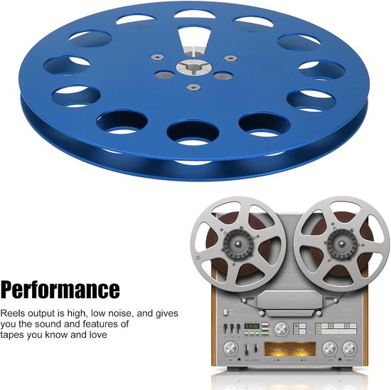 Lege 1/4 7 Inch Tape Reel voor Open Reel Audio-opnames, Universele 11 Holes Geluidsband Reel, Ideaal voor Tape Recorders en Geluidsopnames — afbeelding 5