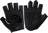 Fietshandschoenen - Wielrenhandschoenen - Mountainbike Handschoenen - Schokdempende Padding - Antislip - Unisex - Maat M - Zwart