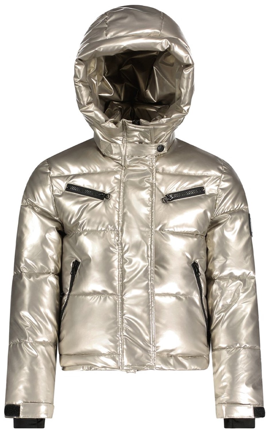Superrebel Girls Spicy Hooded Ski Jacket 009 Metallic Champagne