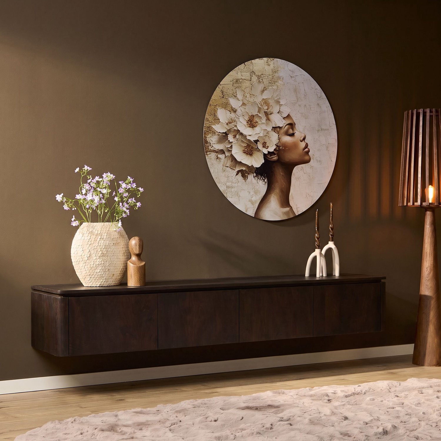 Starfurn Tv-meubel Dallas Bruin - Bruin - 35x210x30 cm
