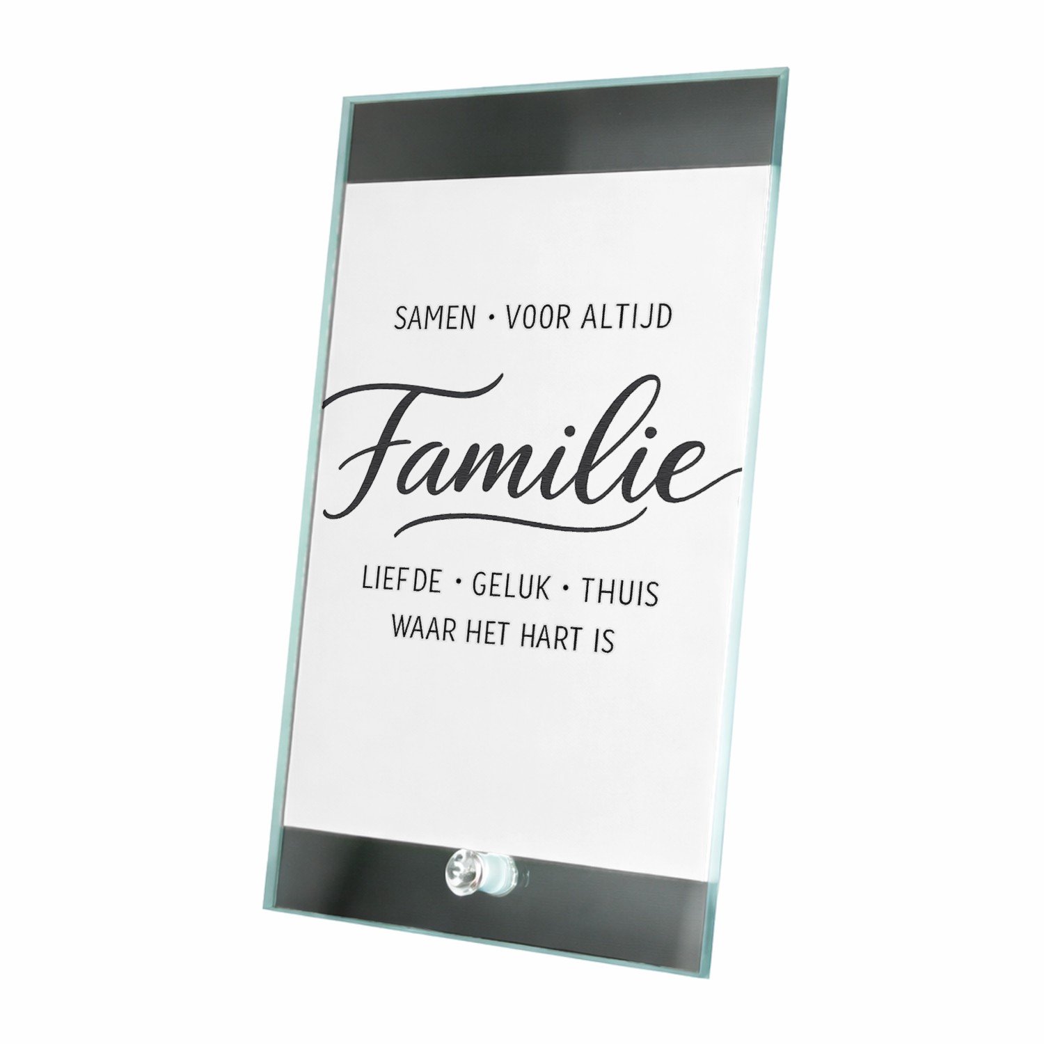 Mr Cadeautjes Glasframe 15 x 23 - design Een vergelijkbare warme typografische cadeaustijl met een ce | cadeau Wit